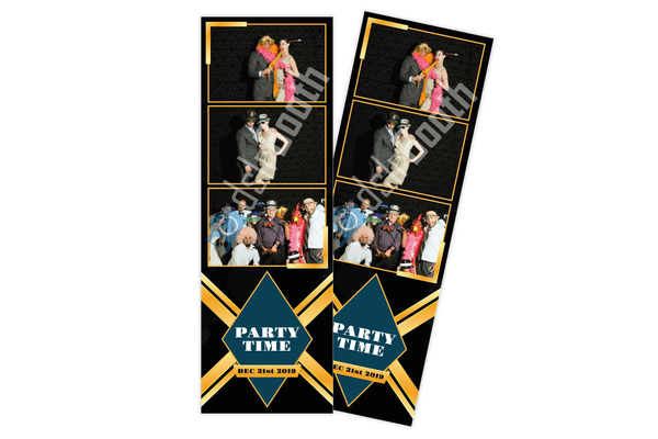 Gold Holiday Party Ticket Template