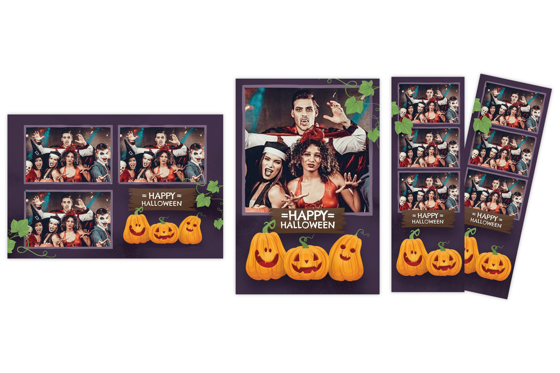 Happy Halloween Jack O Lanterns Pack