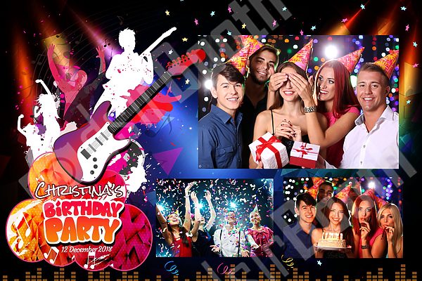 Rock Music Party Template Horizontal